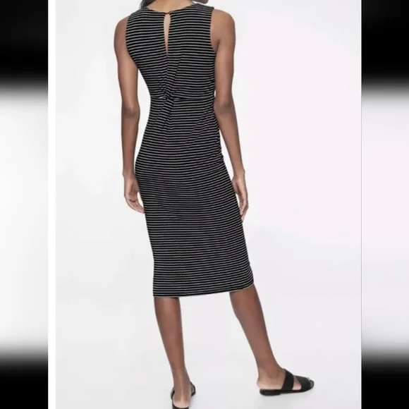 Athleta Stripe Twist Back Dress - Picture 6 of 6